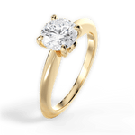Diana Round Cut Lab Grown Diamond 18Kt Yellow Gold Engagement Ring - View 4