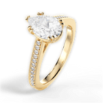 Denise Pear Cut Lab Grown Diamond 18Kt Yellow Gold Engagement Ring - View 4