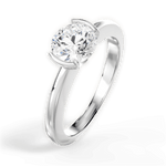Bridget Marquise Cut Lab Grown Diamond Platinum Engagement Ring - View 2