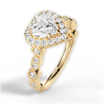Irene Heart Cut Lab Grown Diamond 18Kt Yellow Gold Engagement Ring - View 2