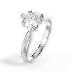 Anastasia Heart Cut Lab Grown Diamond Platinum Engagement Ring - View 4
