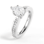 Katelyn Pear Cut Lab Grown Diamond 18Kt White Gold Engagement Ring - View 2