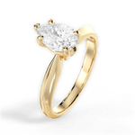Diana Pear Cut Lab Grown Diamond 18Kt Yellow Gold Engagement Ring - View 3