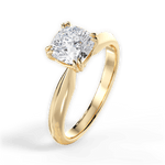 Claudia Cushion Cut Lab Grown Diamond 18Kt Yellow Gold Engagement Ring - View 2