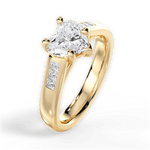 Brittany Heart Cut Lab Grown Diamond 18Kt Yellow Gold Engagement Ring - View 4