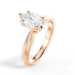 Diana Pear Cut Lab Grown Diamond 18Kt Rose Gold Engagement Ring - View 4