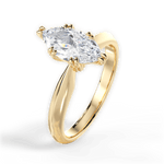 Claudia Marquise Cut Lab Grown Diamond 18Kt Yellow Gold Engagement Ring - View 4