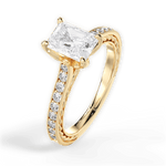 Gilda Radiant Cut Lab Grown Diamond 18Kt Yellow Gold Engagement Ring - View 4