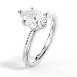 Brenda Pear Cut Lab Grown Diamond Platinum Engagement Ring - View 2