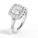 Geneva Princess Cut Lab Grown Diamond Platinum Engagement Ring - View 2