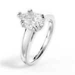 Anna Pear Cut Lab Grown Diamond 14Kt White Gold Engagement Ring - View 4
