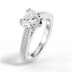 Denise Heart Cut Lab Grown Diamond 14Kt White Gold Engagement Ring - View 3