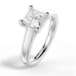 Ariana Princess Cut Lab Grown Diamond 14Kt White Gold Engagement Ring - View 4