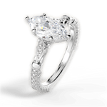 Gabriela Marquise Cut Lab Grown Diamond Platinum Engagement Ring - View 2