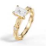 Claire Radiant Cut Lab Grown Diamond 18Kt Yellow Gold Engagement Ring - View 4