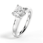 Carol Heart Cut Lab Grown Diamond Platinum Engagement Ring - View 4