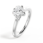 Bernadette Heart Cut Lab Grown Diamond 18Kt White Gold Engagement Ring - View 3