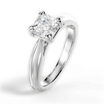 Camila Asscher Cut Lab Grown Diamond 14Kt White Gold Engagement Ring - View 2