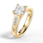 Brittany Asscher Cut Lab Grown Diamond 18Kt Yellow Gold Engagement Ring - View 2