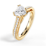 Deborah Heart Cut Lab Grown Diamond 18Kt Yellow Gold Engagement Ring - View 4