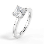 Gemma Princess Cut Lab Grown Diamond Platinum Engagement Ring - View 4