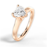 Ariana Heart Cut Lab Grown Diamond 18Kt Rose Gold Engagement Ring - View 2