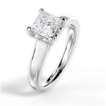 Carol Princess Cut Lab Grown Diamond Platinum Engagement Ring - View 2
