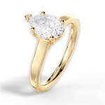 Ariana Pear Cut Lab Grown Diamond 18Kt Yellow Gold Engagement Ring - View 4