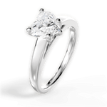 Adriana Heart Cut Lab Grown Diamond 14Kt White Gold Engagement Ring - View 4