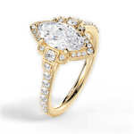 Joyce Marquise Cut Lab Grown Diamond 18Kt Yellow Gold Engagement Ring - View 2