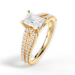 Jessica Radiant Cut Lab Grown Diamond 18Kt Yellow Gold Engagement Ring - View 4