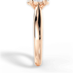 Gillian Oval Cut Lab Grown Diamond 18Kt Rose Gold Engagement Ring - View 4