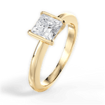 Bridget Princess Cut Lab Grown Diamond 18Kt Yellow Gold Engagement Ring - View 3