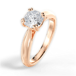 Gillian Cushion Cut Lab Grown Diamond 18Kt Rose Gold Engagement Ring - View 3