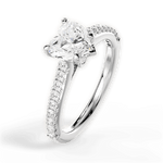 Frances Heart Cut Lab Grown Diamond 14Kt White Gold Engagement Ring - View 4