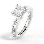 Katelyn Princess Cut Lab Grown Diamond 14Kt White Gold Engagement Ring - View 4