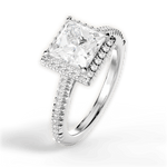 Jenny Princess Cut Lab Grown Diamond Platinum Engagement Ring - View 4