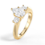 Dorothy Pear Cut Lab Grown Diamond 18Kt Yellow Gold Engagement Ring - View 4
