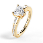 Katie Heart Cut Lab Grown Diamond 18Kt Yellow Gold Engagement Ring - View 4
