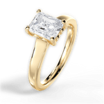 Carol Radiant Cut Lab Grown Diamond 18Kt Yellow Gold Engagement Ring - View 4