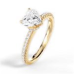 Giselle Heart Cut Lab Grown Diamond 18Kt Yellow Gold Engagement Ring - View 2