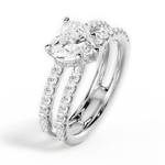 Christie Heart Cut Lab Grown Diamond 18Kt White Gold Engagement Ring - View 2