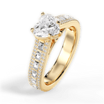 Lynn Heart Cut Lab Grown Diamond 18Kt Yellow Gold Engagement Ring - View 2