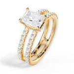 Christie Radiant Cut Lab Grown Diamond 18Kt Yellow Gold Engagement Ring - View 4