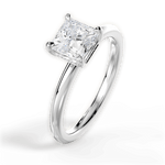 Brenda Princess Cut Lab Grown Diamond Platinum Engagement Ring - View 3