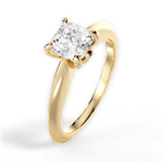 Diana Asscher Cut Lab Grown Diamond 18Kt Yellow Gold Engagement Ring - View 4