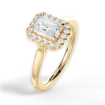 Fiona Radiant Cut Lab Grown Diamond 18Kt Yellow Gold Engagement Ring - View 3