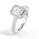Kathleen Radiant Cut Lab Grown Diamond 14Kt White Gold Engagement Ring - View 3