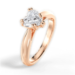 Gillian Heart Cut Lab Grown Diamond 18Kt Rose Gold Engagement Ring - View 2
