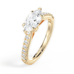 Diane Marquise Cut Lab Grown Diamond 18Kt Yellow Gold Engagement Ring - View 3